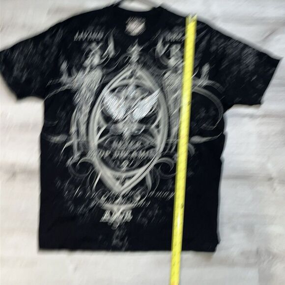 Xzavier Wings Skulls Rhinestone Grunge Cyber Y2K Style T-Shirt‎ Men's XXLarge - Picture 3 of 6